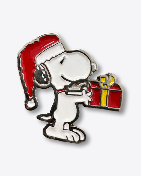 Pin - Snoopy Regaló Plateado