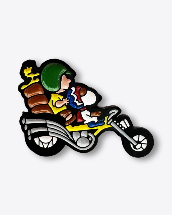 Pin - Snoopy En Moto Ref.1