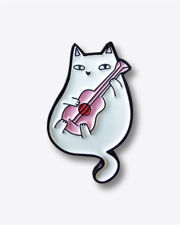 Pin - Gato guitarra