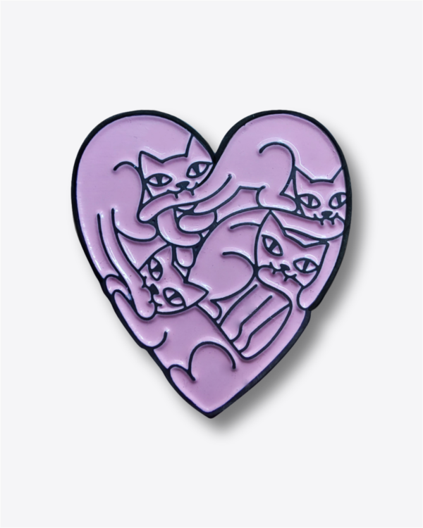 Pin - Corazón de Gato - Ref 2