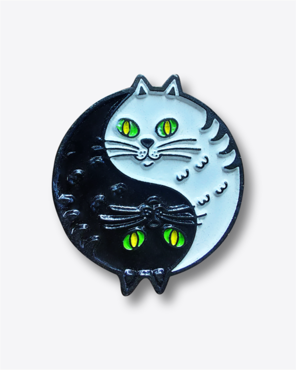 Pin - Gatos yin yang Ref 1