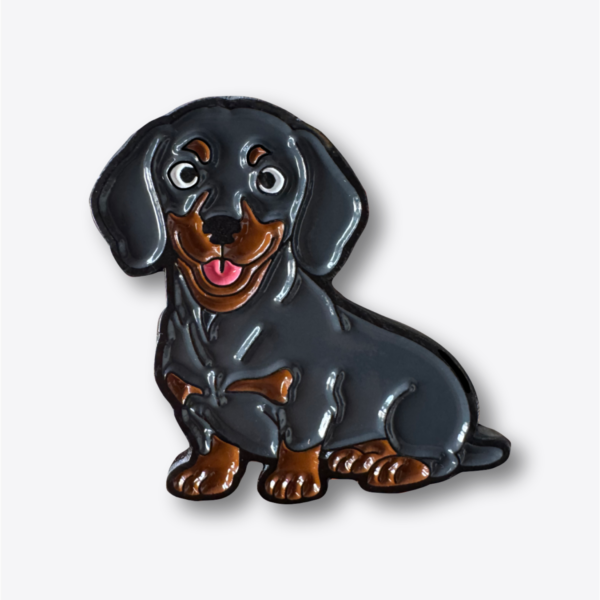 Pin - Perro Salchicha (Negro)