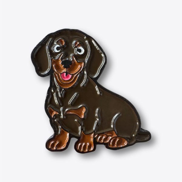 Pin - Perro Salchicha negro (Café)