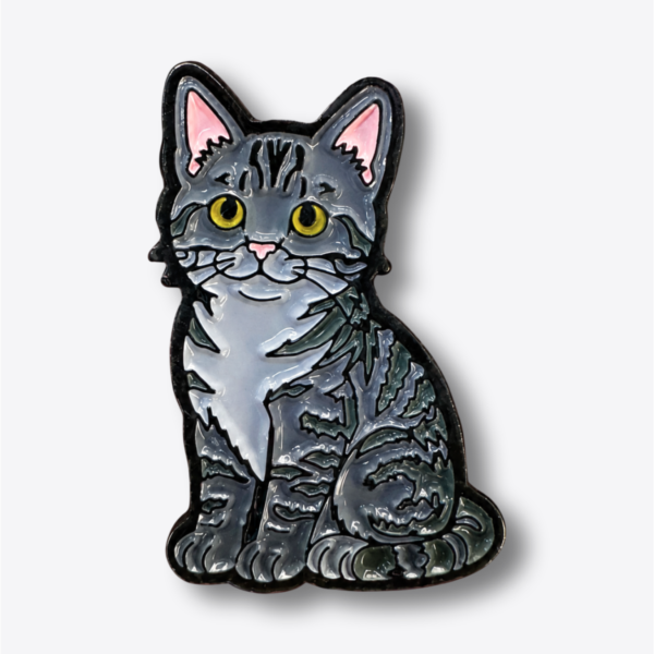 Pin - Tabby (Gris)