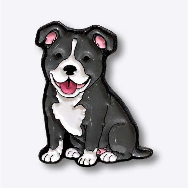 Pin - Pitbull American (Gris)